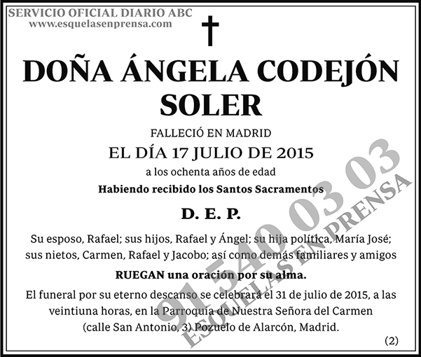 Ángela Codejón Soler